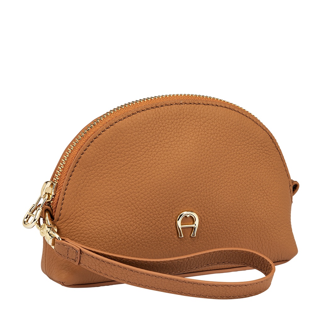 ココナッツjose moon HALF SLEEVE MINIMAL FASHION Pouch - Half Moon Shape, maple brown | AIGNER JAPAN